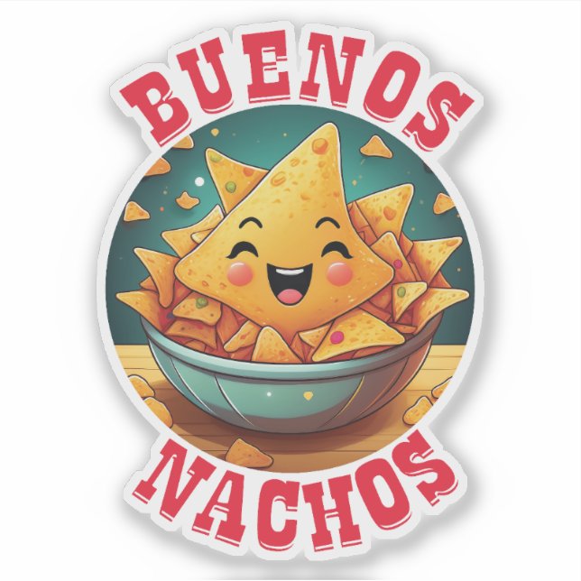 Pegatina Buenos nachos (Anverso)