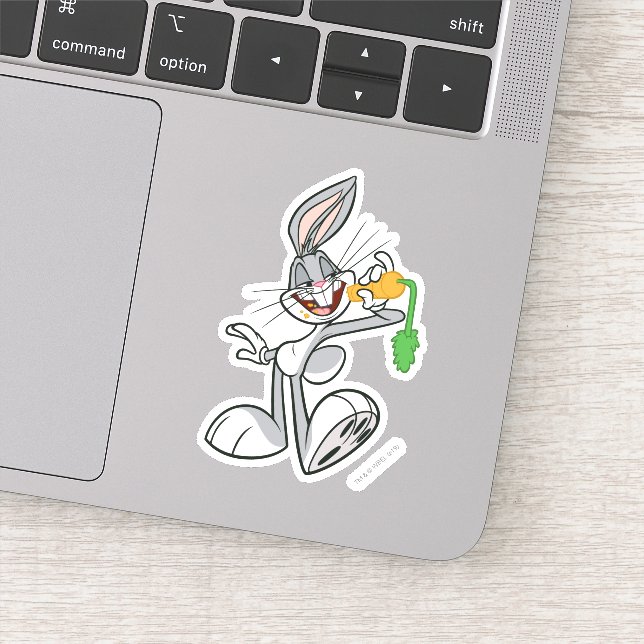 Pegatina BUGS BUNNY™ Con Zanahoria (Detalle)