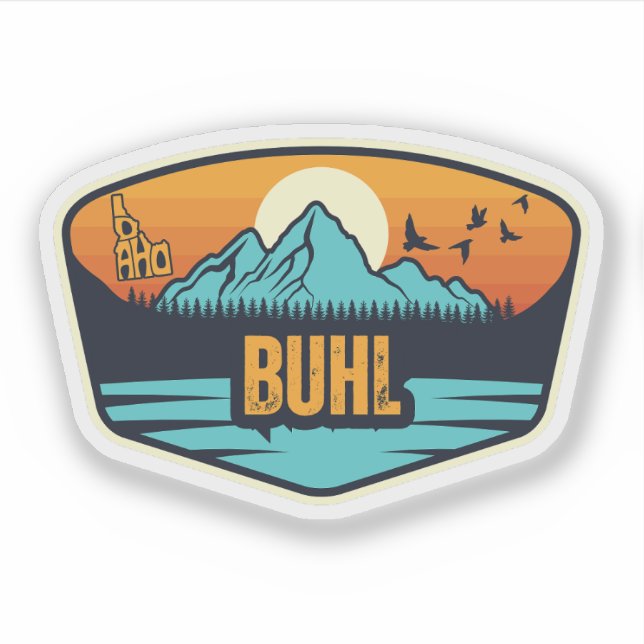 Pegatina Buhl, Idaho (Anverso)