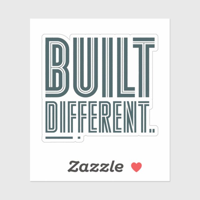Pegatina Built Different Graphic Sticker (Hoja)