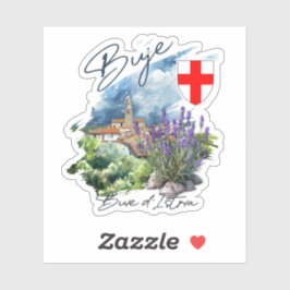 Pegatina Buje Croacia