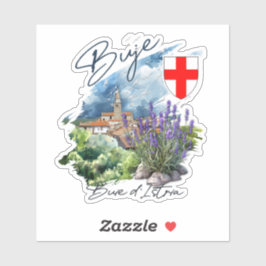 Pegatina Buje Croacia