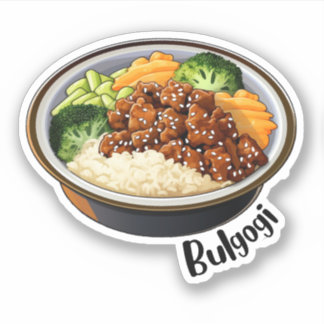 Pegatina Bulgogi coreano