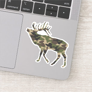 Pegatina Bull Elk Camo