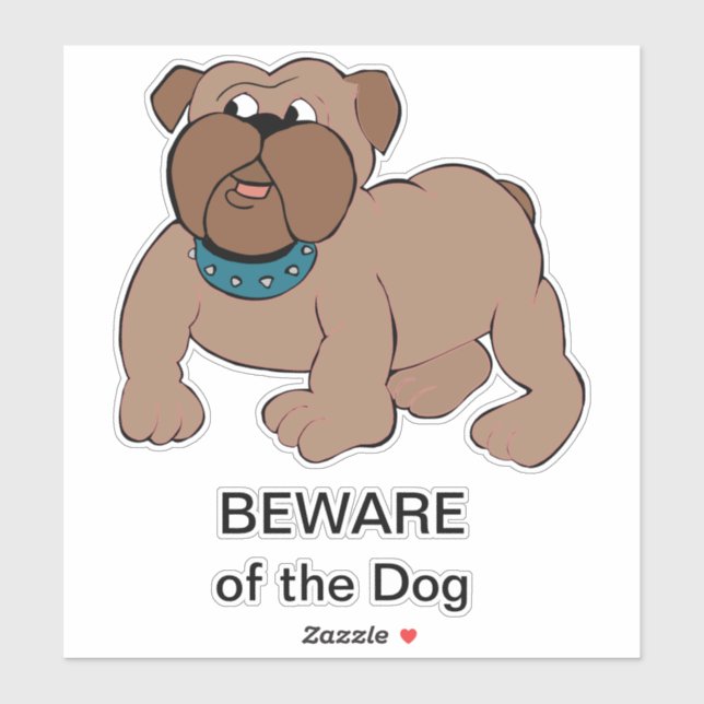 Pegatina Bulldog (Hoja)