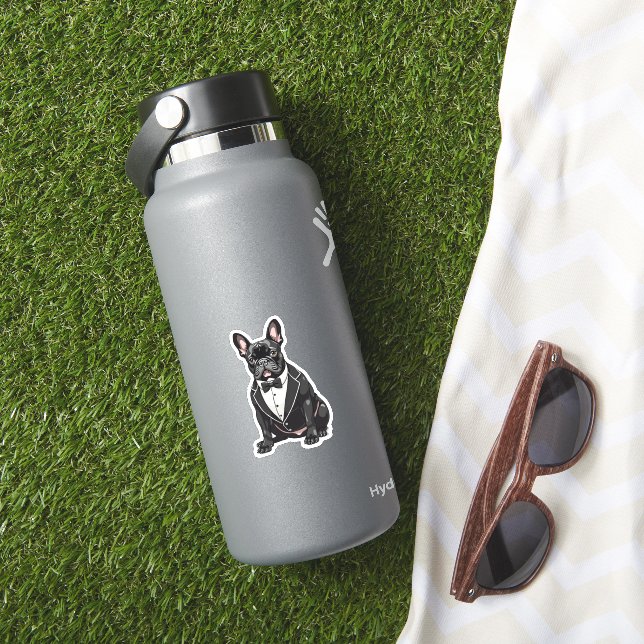 Pegatina Bulldog francés en Tuxedo (HydroFlask Insitu)