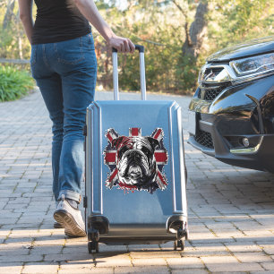 Pegatina Bulldog inglés divertido