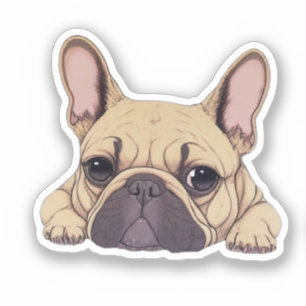 Pegatina Bulldog lindo