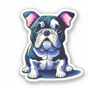 Pegatina Bulldog lindo