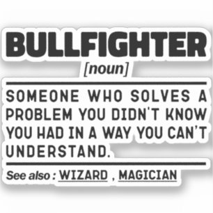 Pegatina Bullfighter, nuevo divertido torero matador