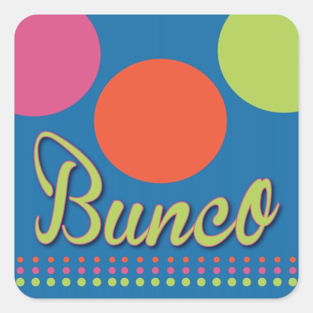 Pegatina Bunco con puntos (Anverso)
