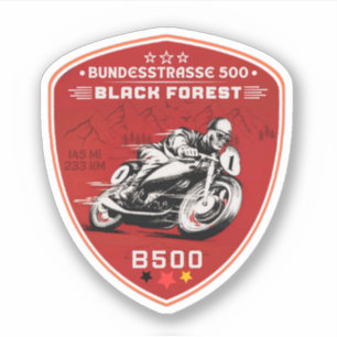 Pegatina bundesstrasse 500, bosque negro alemán b500