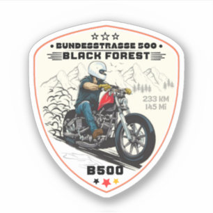 Pegatina bundesstrasse 500, bosque negro alemán b500