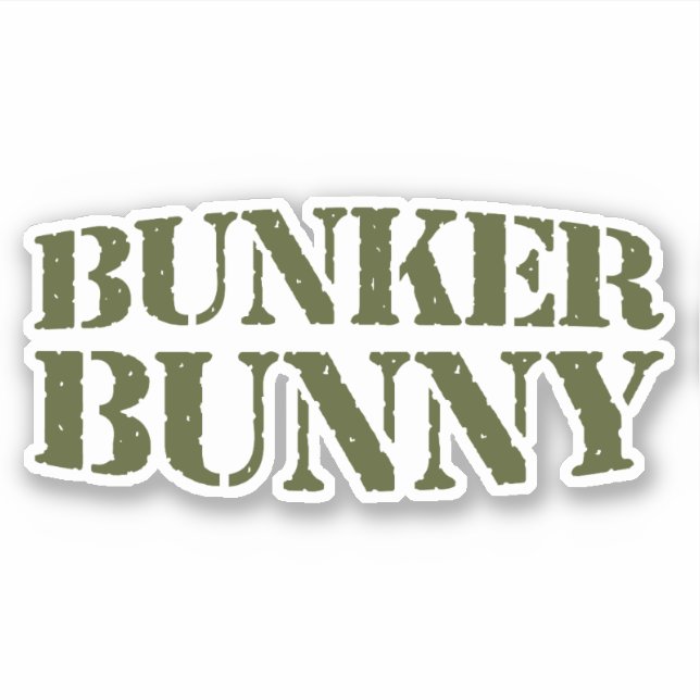 PEGATINA BUNKER BUNNY (Anverso)