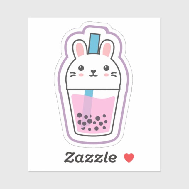 Pegatina Bunny Boba (Hoja)
