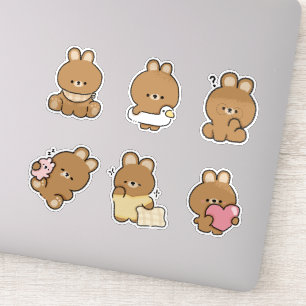 Pegatina Bunny Doodle