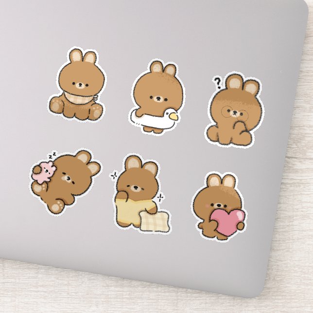 Pegatina Bunny Doodle (Detalle)