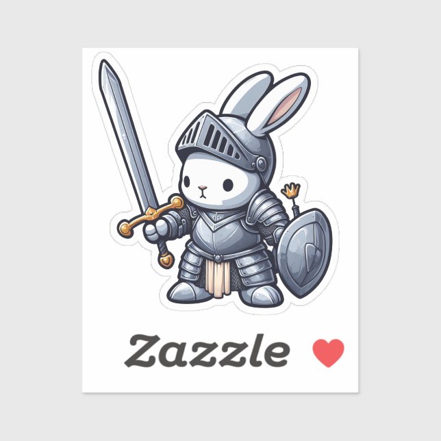 Pegatina BUNNY. #Part2 / Sticker (bunny knight) #15 (Hoja)