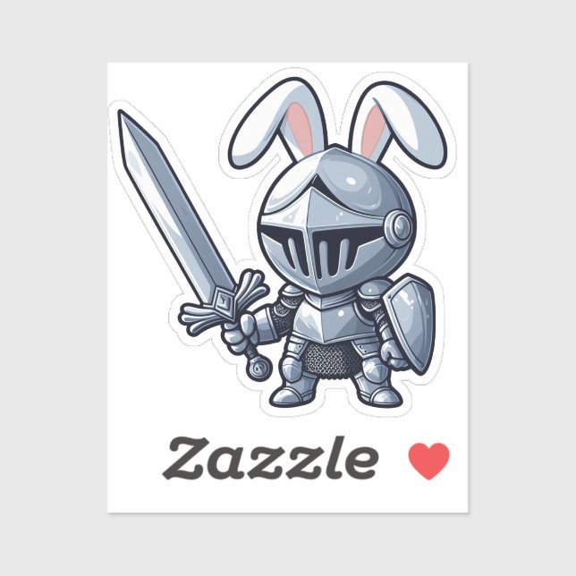 Pegatina BUNNY. #Part2 / Sticker (bunny knight) #16 (Hoja)