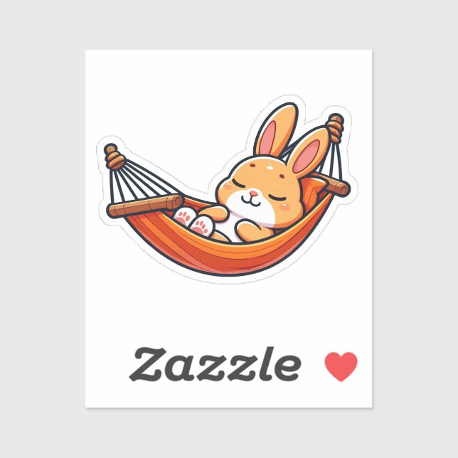 Pegatina BUNNY. #Part2 / Sticker (bunny sleep) #9 (Hoja)