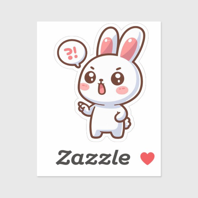 Pegatina BUNNY. #Part2 / Sticker (bunny sticker) #2 (Hoja)