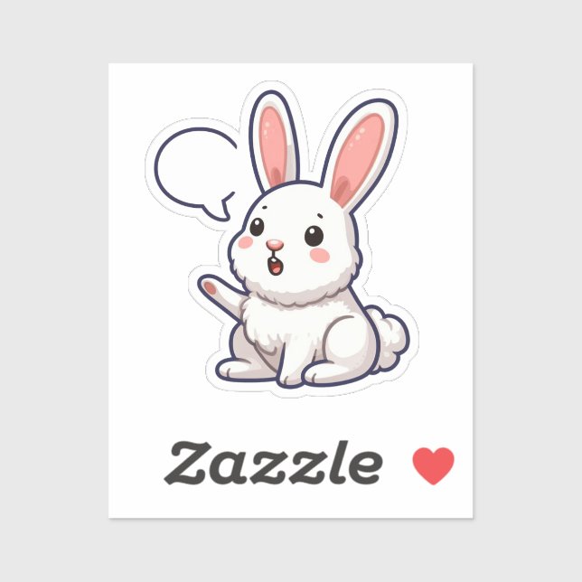 Pegatina BUNNY. #Part2 / Sticker (bunny sticker) #3 (Hoja)