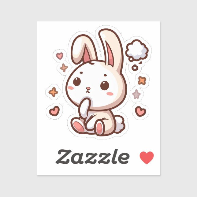 Pegatina BUNNY. #Part2 / Sticker (bunny sticker) #6 (Hoja)