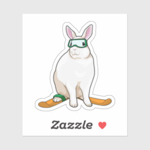 Pegatina Bunny Skier Ski
