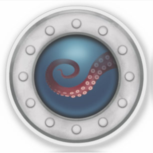 Pegatina Buque Submarino Porthole Con Creatividad Del Mar D