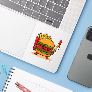Pegatina Burger Knight