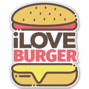Pegatina Burger Lover