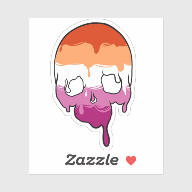 Pegatina Burla del Orgullo Lesbiano (Hoja)