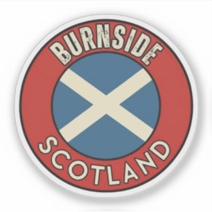 Pegatina Burnside, Escocia