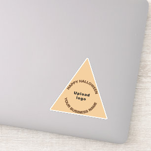 Pegatina Business Halloween Light Brown Triangle Vinyl