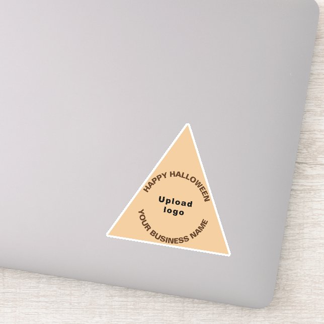 Pegatina Business Halloween Light Brown Triangle Vinyl (Detalle)