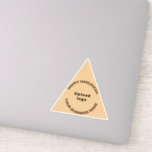 Pegatina Business Hanukkah Light Brown Triangle Vinyl