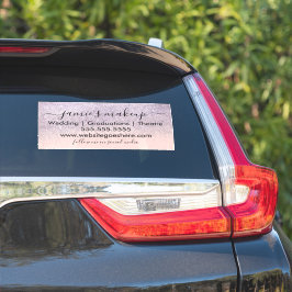 Pegatina Business Social Media Beauty Purpurina Rosa Faux