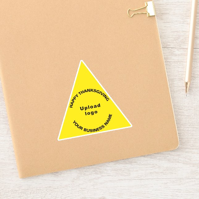Pegatina Business Thankding Yellow Triangle Vinyl (Cuaderno)
