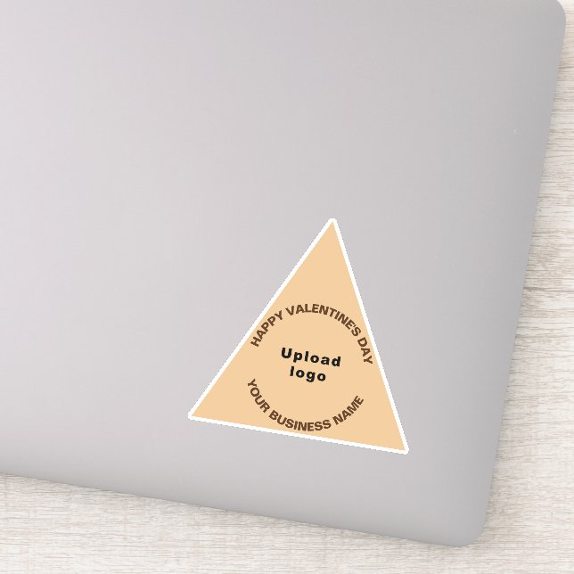 Pegatina Business Valentine Light Brown Triangle Vinyl (Detalle)