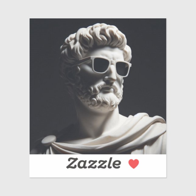 Pegatina Busto de mármol (Hoja)