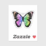 Pegatina Butterfly in Rainbow Colours<br><div class="desc">This design is the perfect gift for a birthday,  Christmas and other celebrations. It is suitable for women,  men and kids.</div>