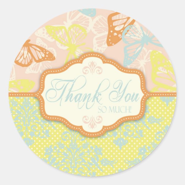 Pegatina Butterfly Kisses Sweet TY (Anverso)