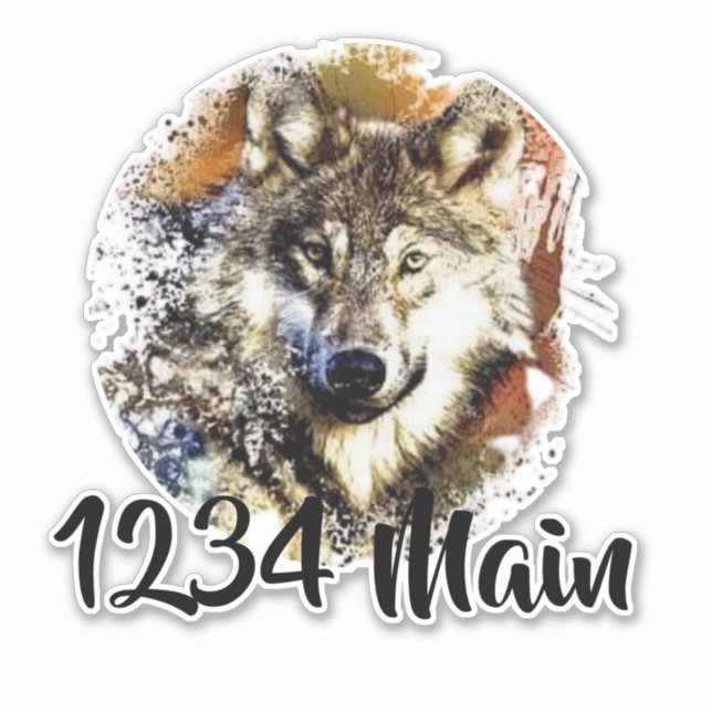 Pegatina Buzón Wolf (Anverso)