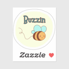 Pegatina Buzzin Cute Bee Design