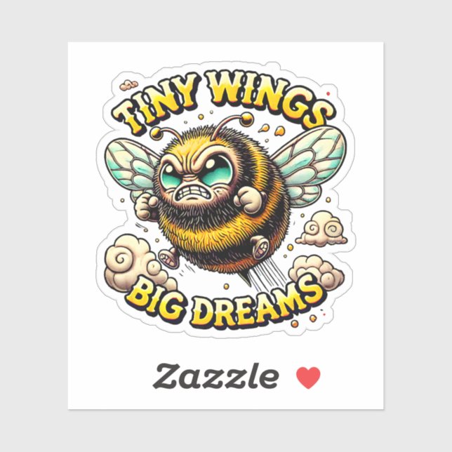 Pegatina Buzzing for Greatness (Hoja)