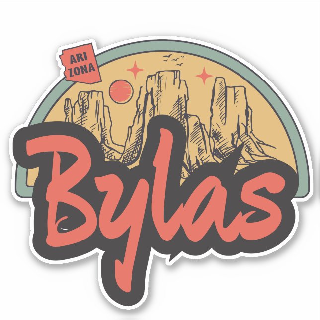 Pegatina Bylas, Arizona  (Anverso)