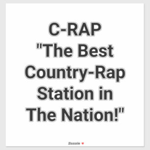 Pegatina C-Rap Country-Rap Hankamer Artjunkhaus Splash-Art