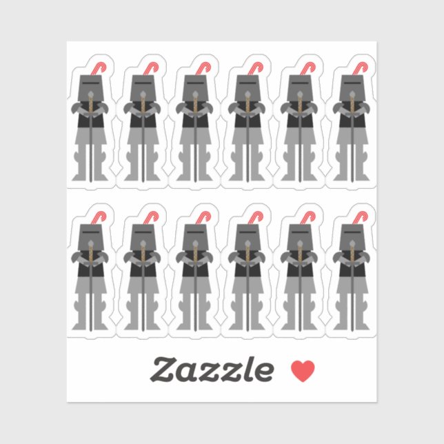 Pegatina Caballeros (Hoja)