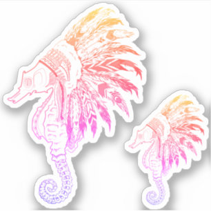 Pegatina caballito de mar