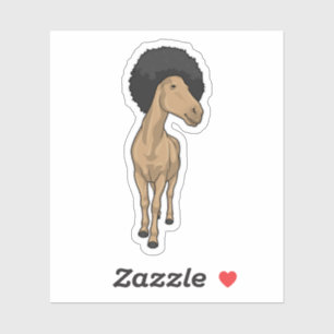 Pegatina Caballo Afro